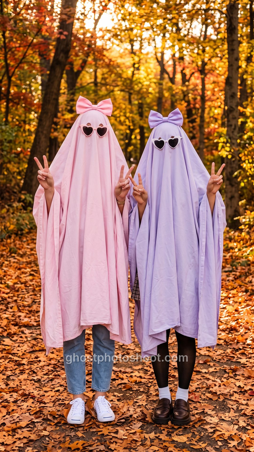 Pastel Besties Ghost Photoshoot